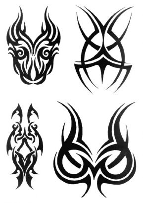 Tribal Mask Picture Tattoo